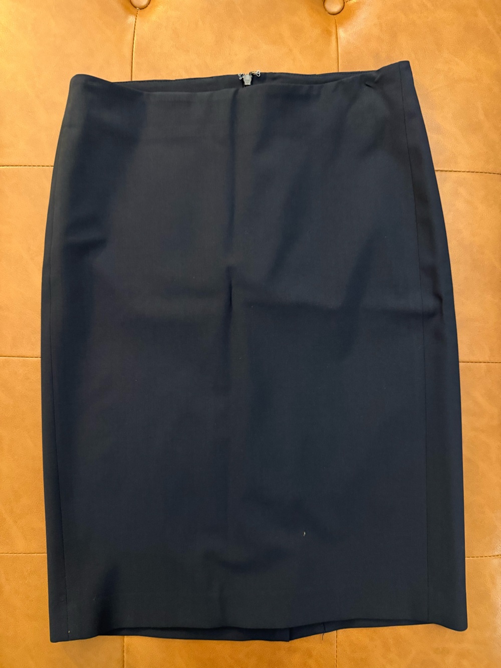 Theory Dark Navy Straight Pencil Skirt
